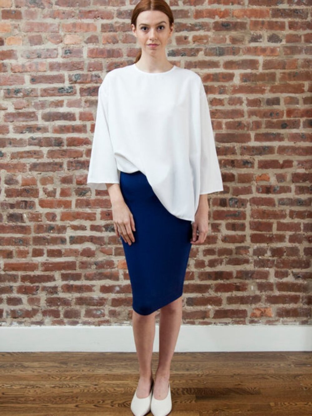 "Mimu Maxi" midi pencil skirt - royal blue, size small